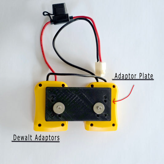 DeWalt Battery Adapter w/ Mounting Plate – Razor Mini Bike Electric Upgrade