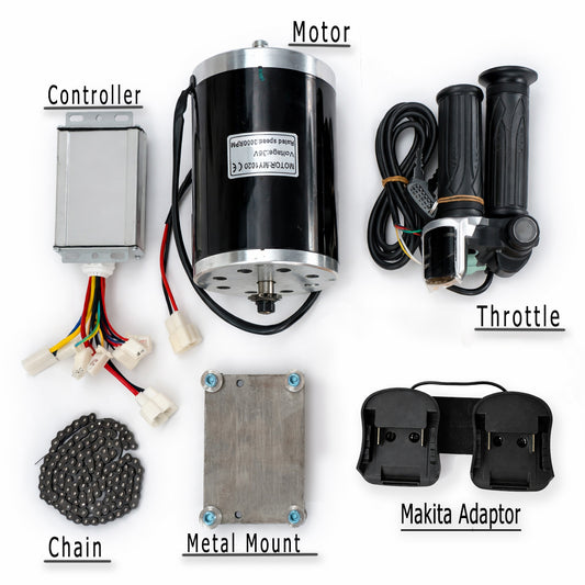 Razor Dirt Bike MX350 1000W Motor Upgrade Kit Controller, Throttle, Makita