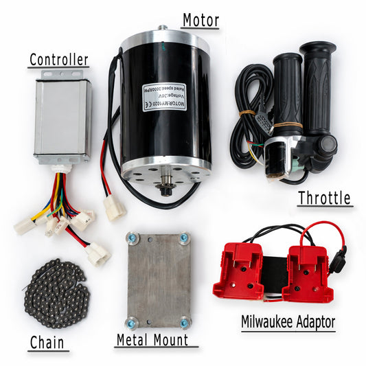Razor Dirt Bike MX350 1000W Motor Upgrade Kit Controller, Throttle, Milwaukee