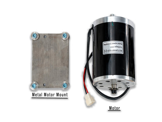 Razor MX350 Upgrade Motor-Pre Wired 24 MPH Sprocket + Metal Motor Mount